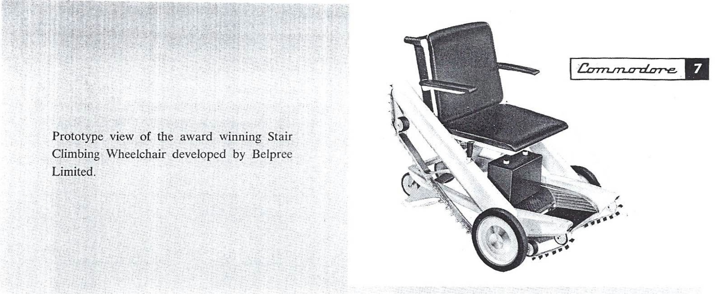 Prototype view of the stair-climbing wheelchair