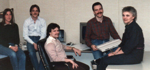 Commodore's IC layout team circa 1985